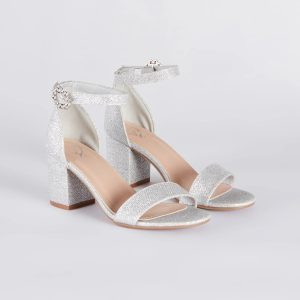 Party Partner Glitter Rhinestone Buckle Heels