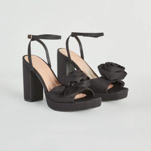 Take A Strut Rose Platform Block Heels