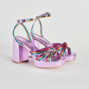 Make It Your Moment Metallic Platform Heels