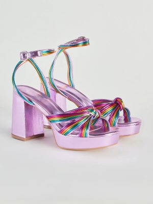 Make It Your Moment Metallic Platform Heels