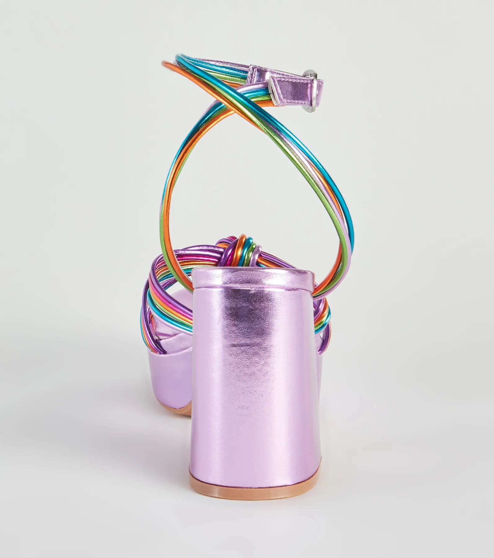 Make It Your Moment Metallic Platform Heels - Image 4