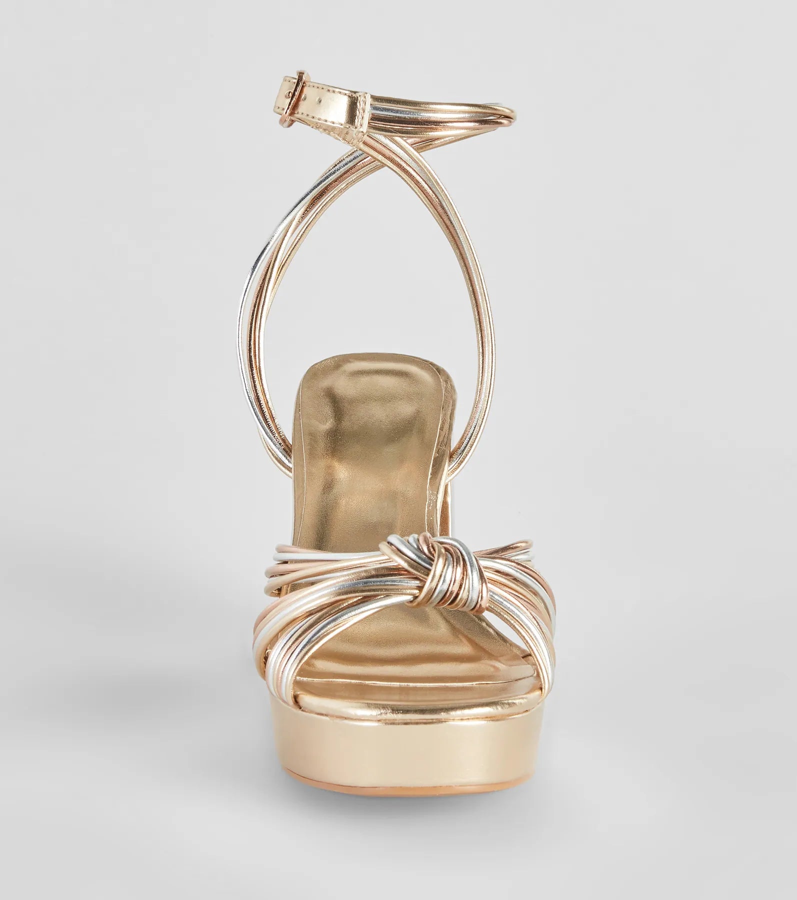 Make It Your Moment Metallic Platform Heels - Image 7