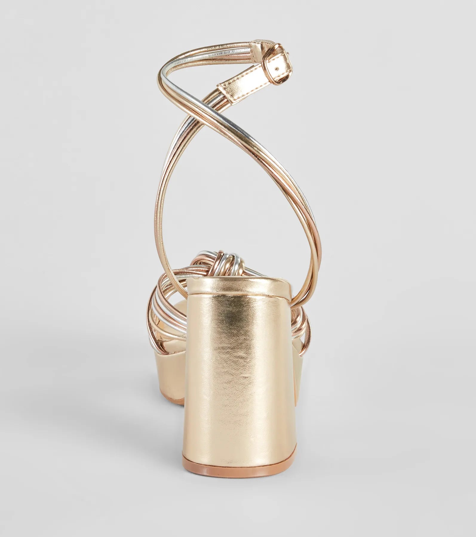 Make It Your Moment Metallic Platform Heels - Image 8
