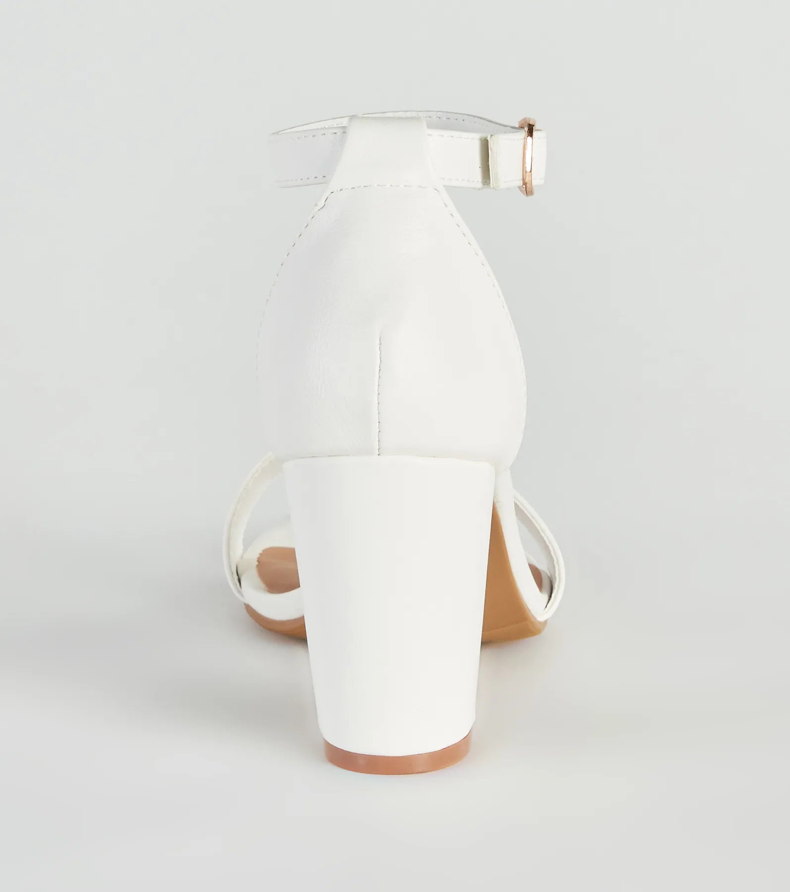 Classic Choice Faux Leather Block Heels - Image 4