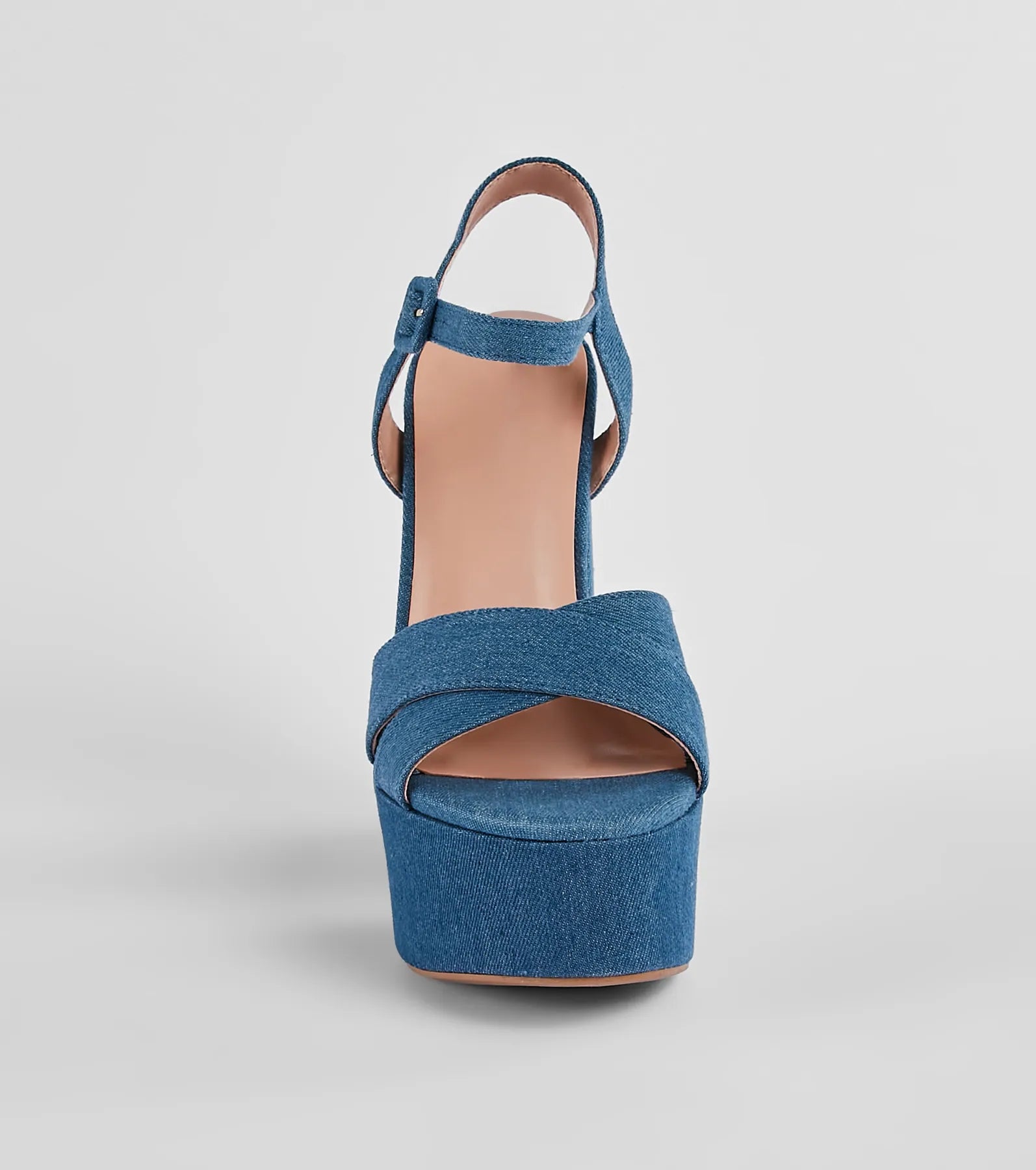 Carpe Denim Platform Block Heels - Image 3