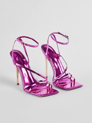 Metallic Muse Patent Faux Leather Stiletto Heels