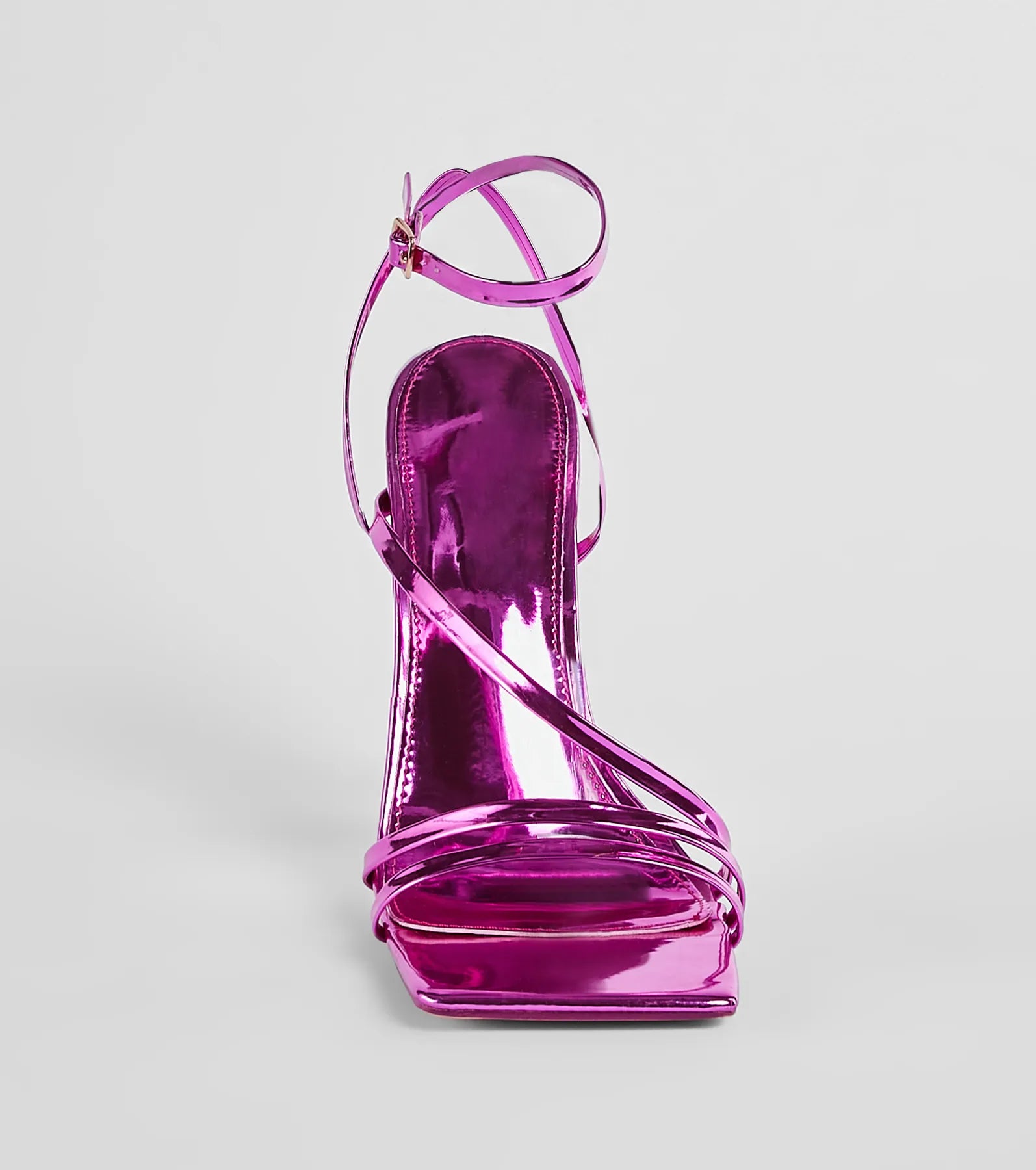 Metallic Muse Patent Faux Leather Stiletto Heels - Image 3