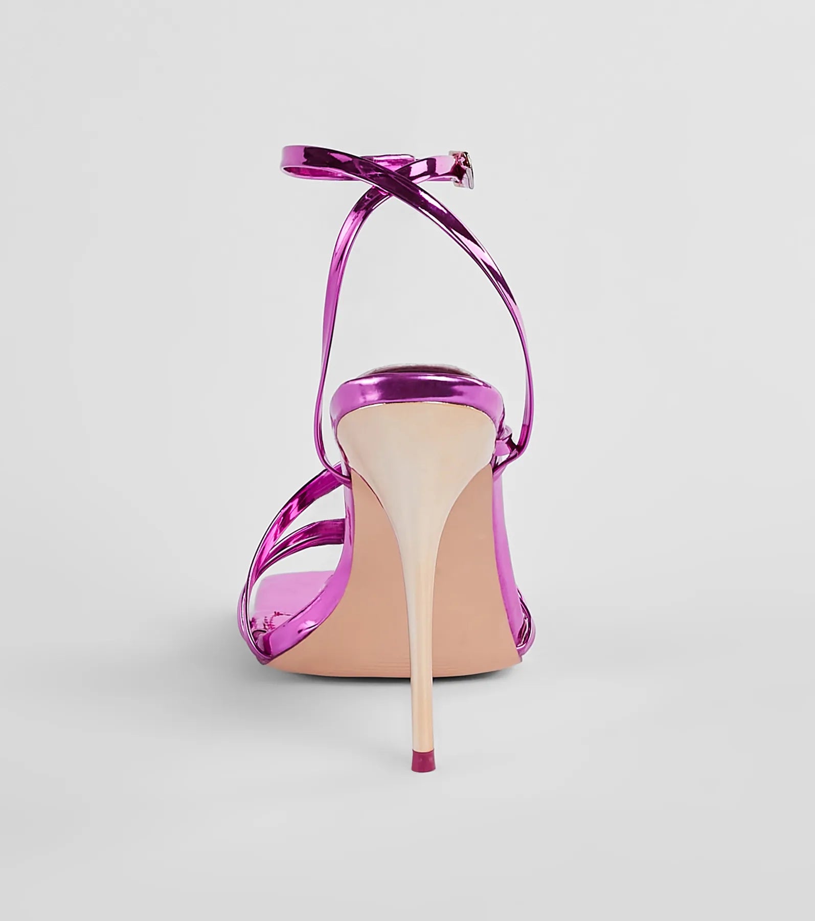 Metallic Muse Patent Faux Leather Stiletto Heels - Image 4