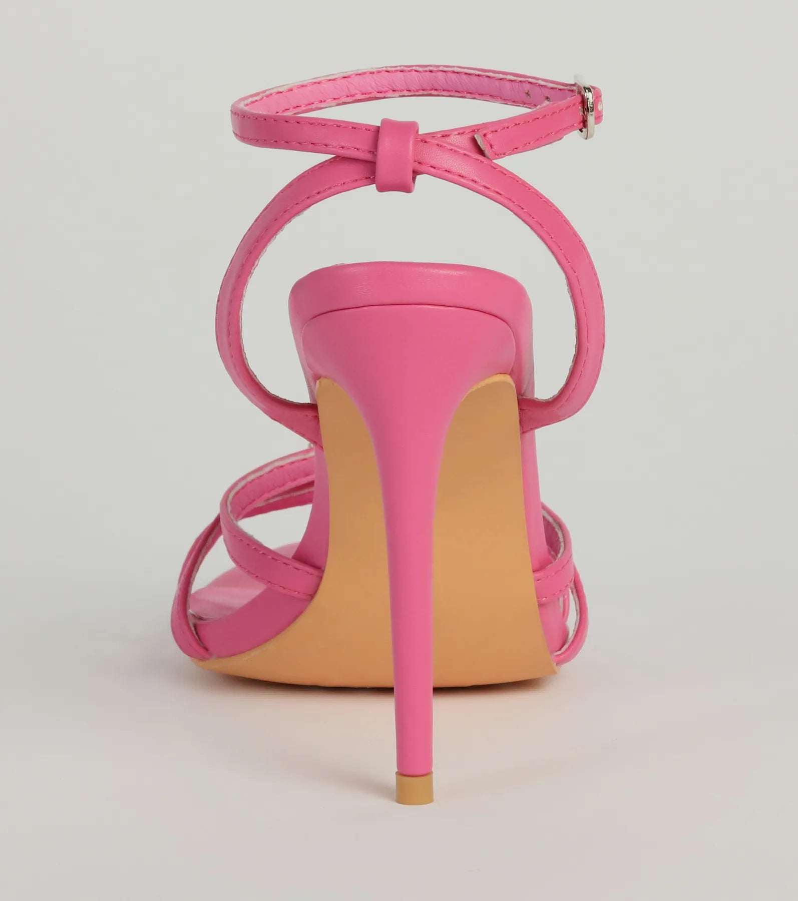 So You Rhinestone Heart Strappy Stiletto Heels - Image 4