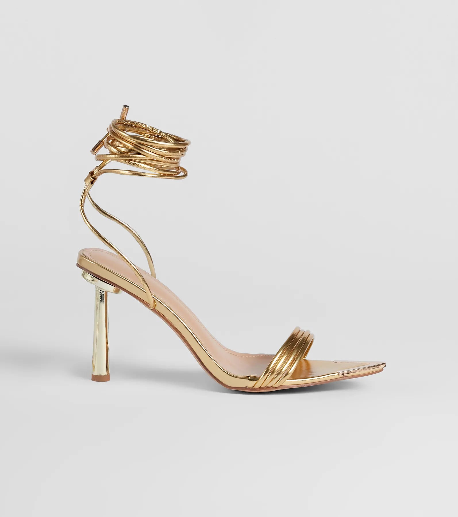 Laced Up In Sleek Style Strappy Stiletto Heels - Image 6