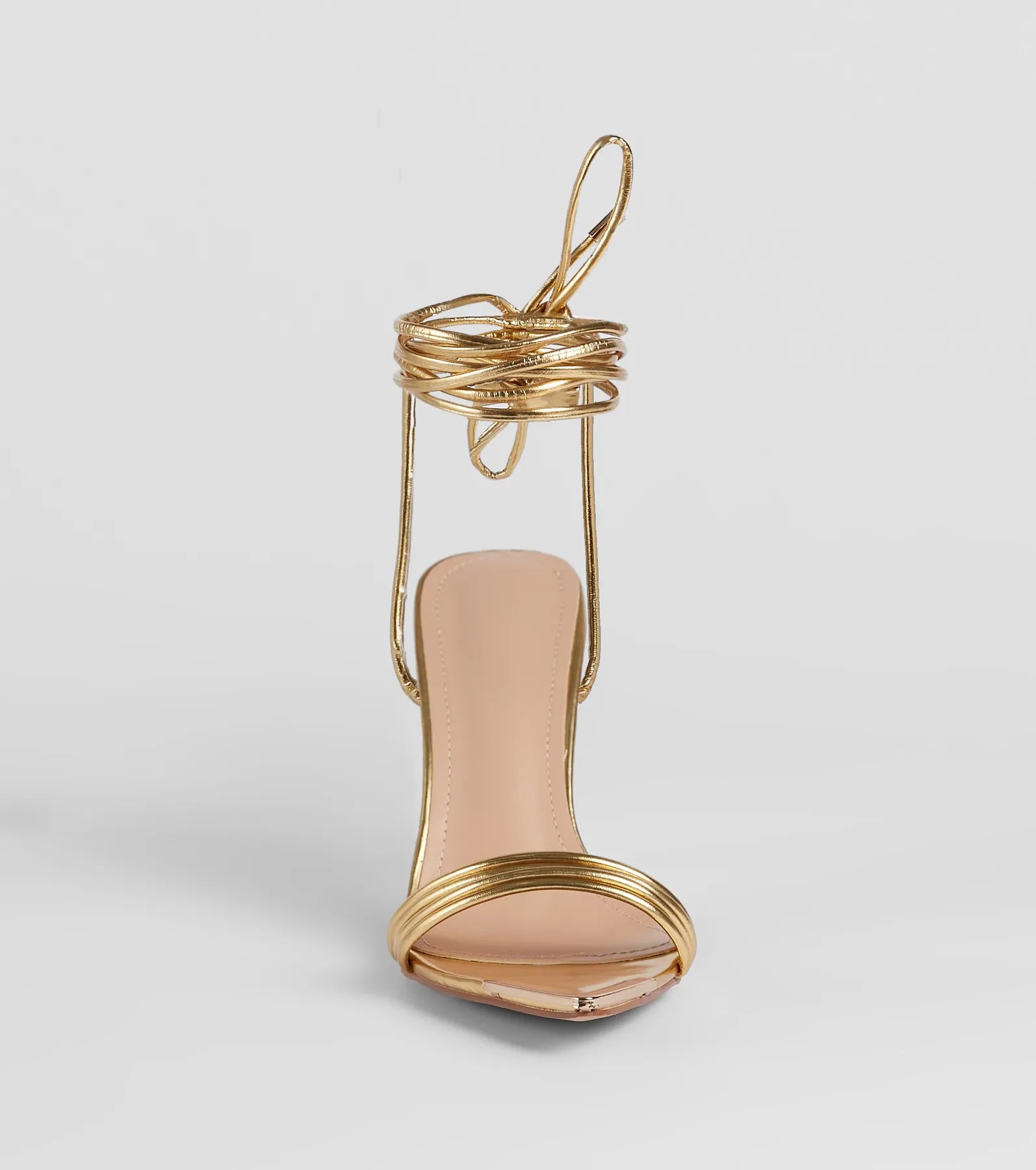 Laced Up In Sleek Style Strappy Stiletto Heels - Image 7