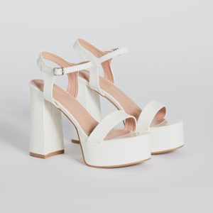 Plot Twist Patent Platform Block Heels