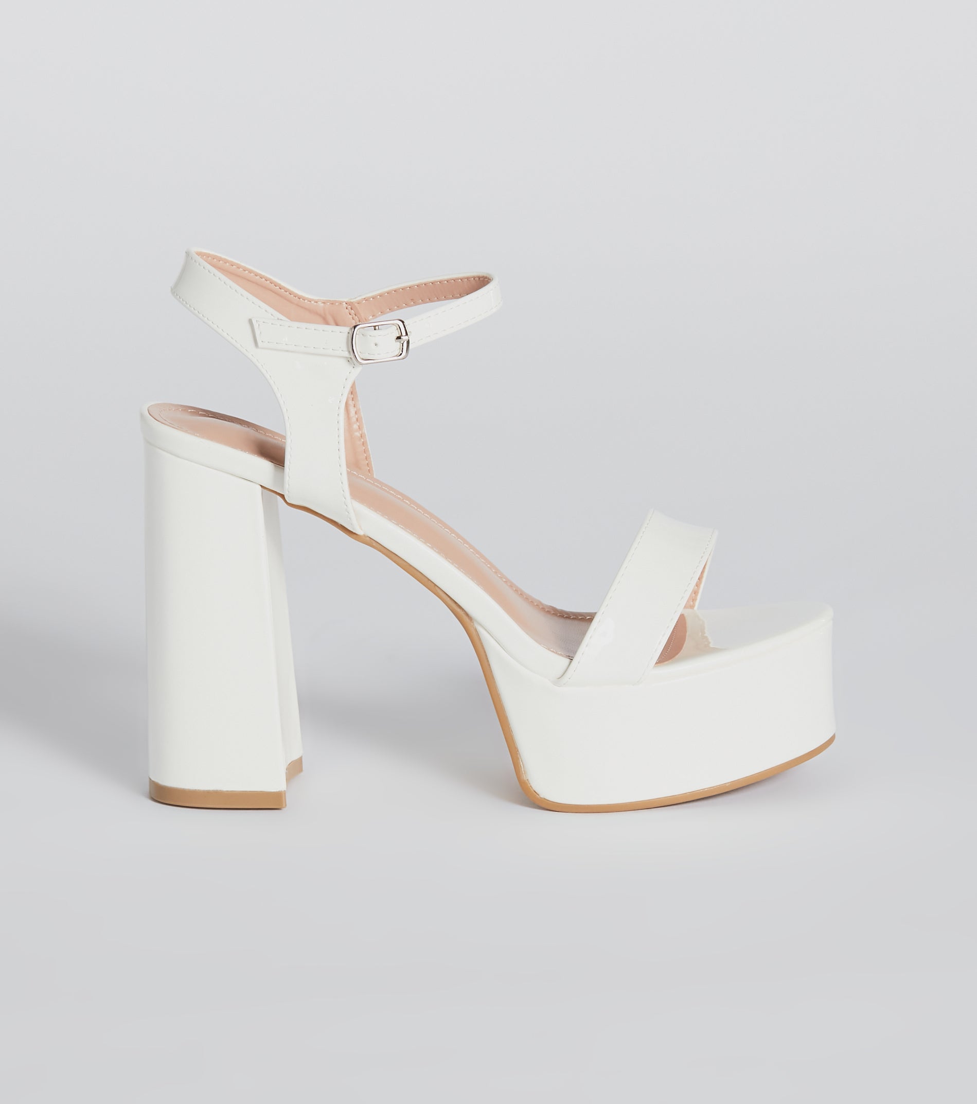 Plot Twist Patent Platform Block Heels - Image 2