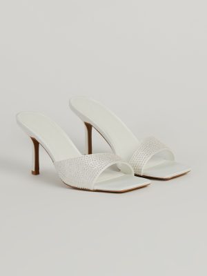 Chic First Impression Studded Stiletto Mules