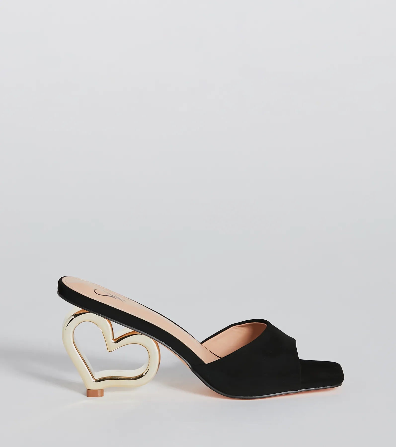 Desires Of The Heart Heel Nubuck Mules - Image 2