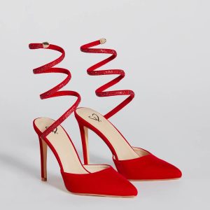 Time To Strut Spiral Strap Stiletto Pumps