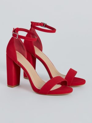 Sophisticated Look Nubuck Block Heels