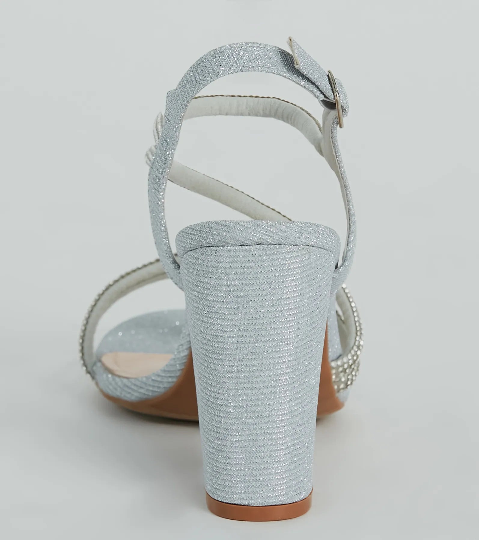 Miss Marvelous Rhinestone Block Heels - Image 8