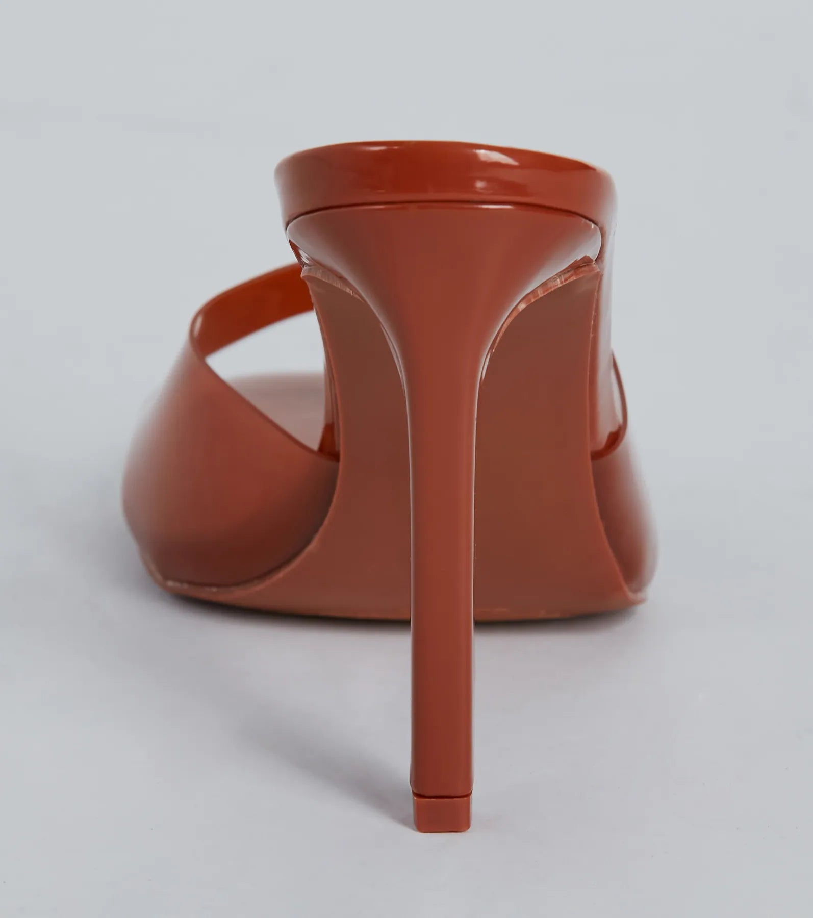 Staying Cute PVC Patent Stiletto Mules - Image 4