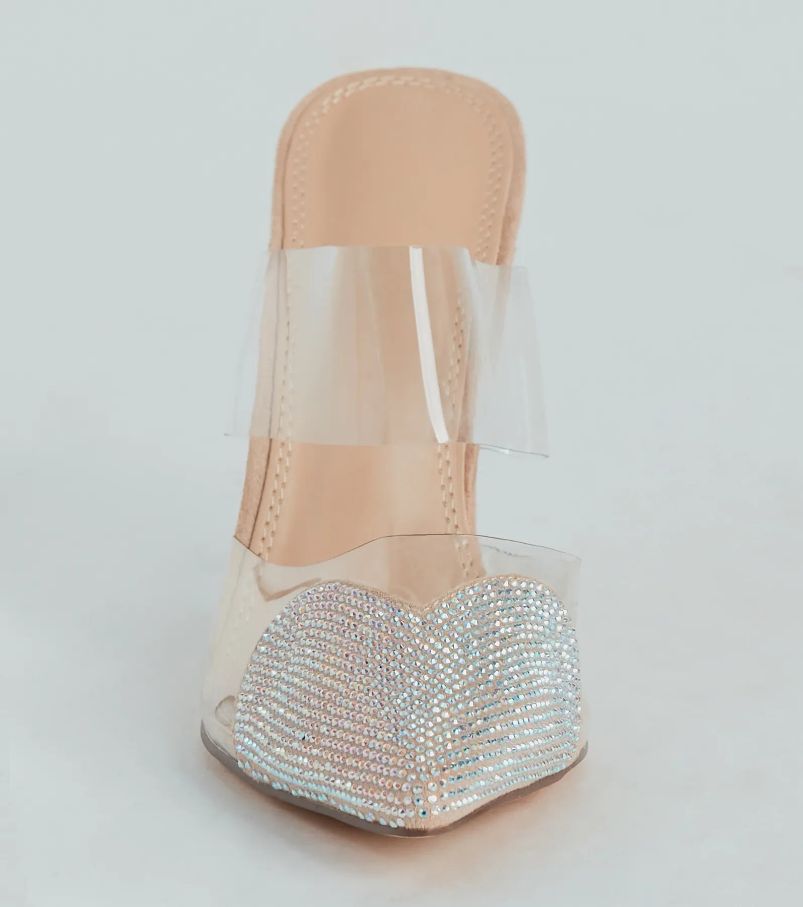 Glam Cutie Rhinestone Heart Stiletto Pumps - Image 7
