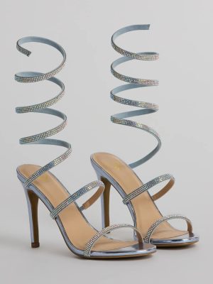 Special Surprise Rhinestone Spiral Stiletto Heels