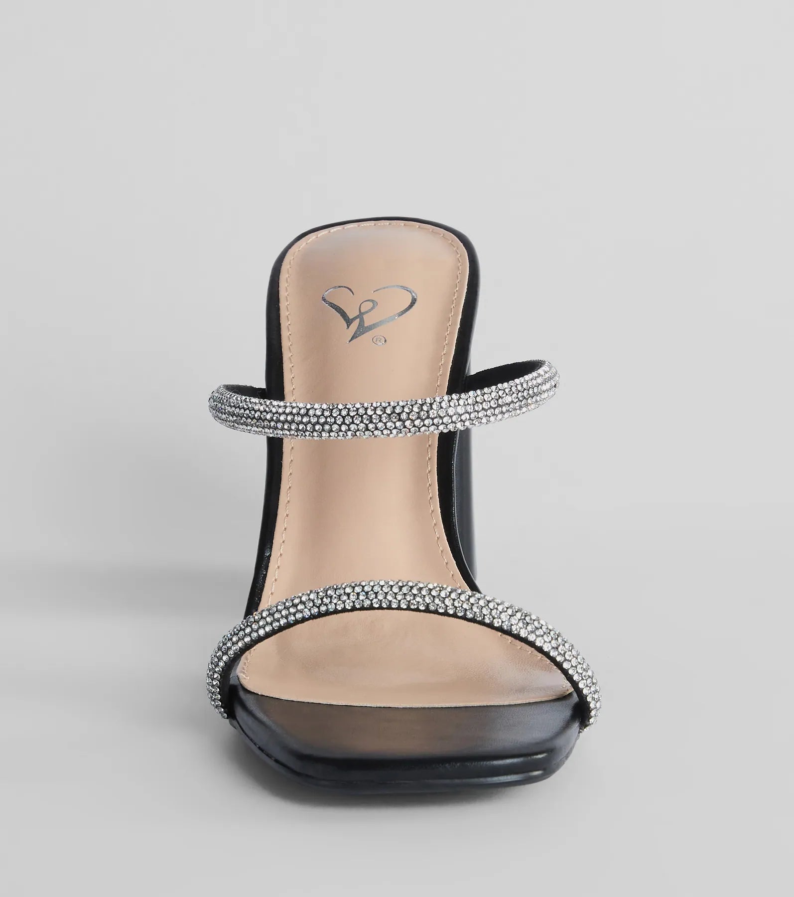 Sparkly Staple Rhinestone Mules - Image 3