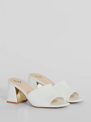 Meant To Last Square Toe Block Heel Mules