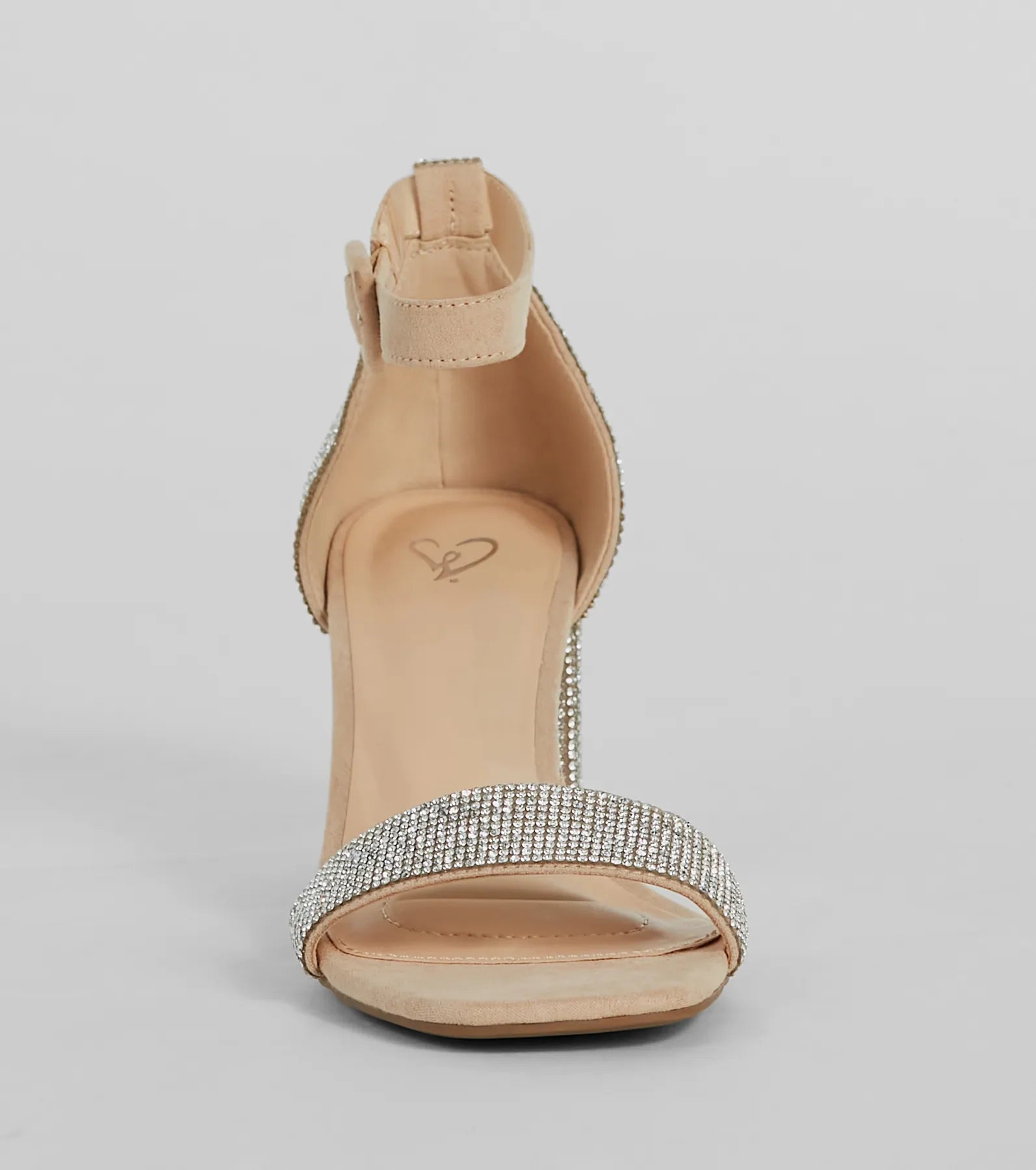 Glitzy Babe Rhinestone Block Heels - Image 7