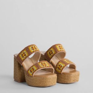 Summer Dream Crochet Espadrille Platform Sandals