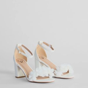 Whimsical Flair Floral Block Heels