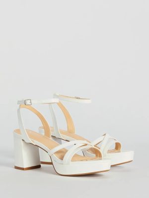 Flirty Sophistication Strappy Platform Block Heels