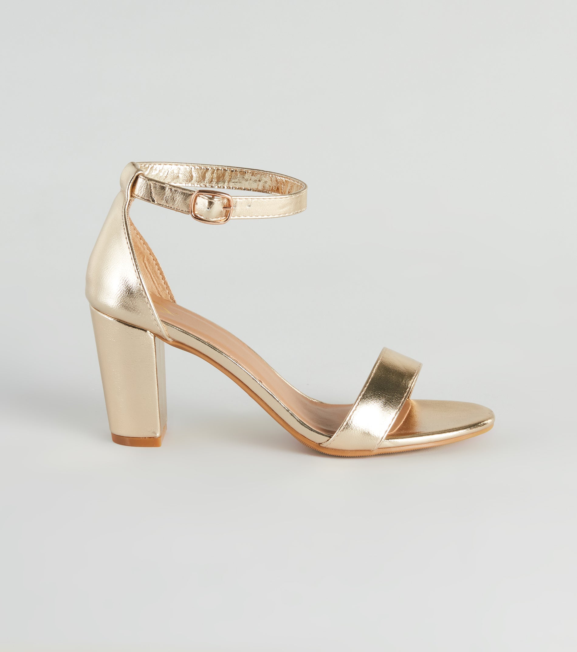 Star Struck Metallic Block Heels - Image 2