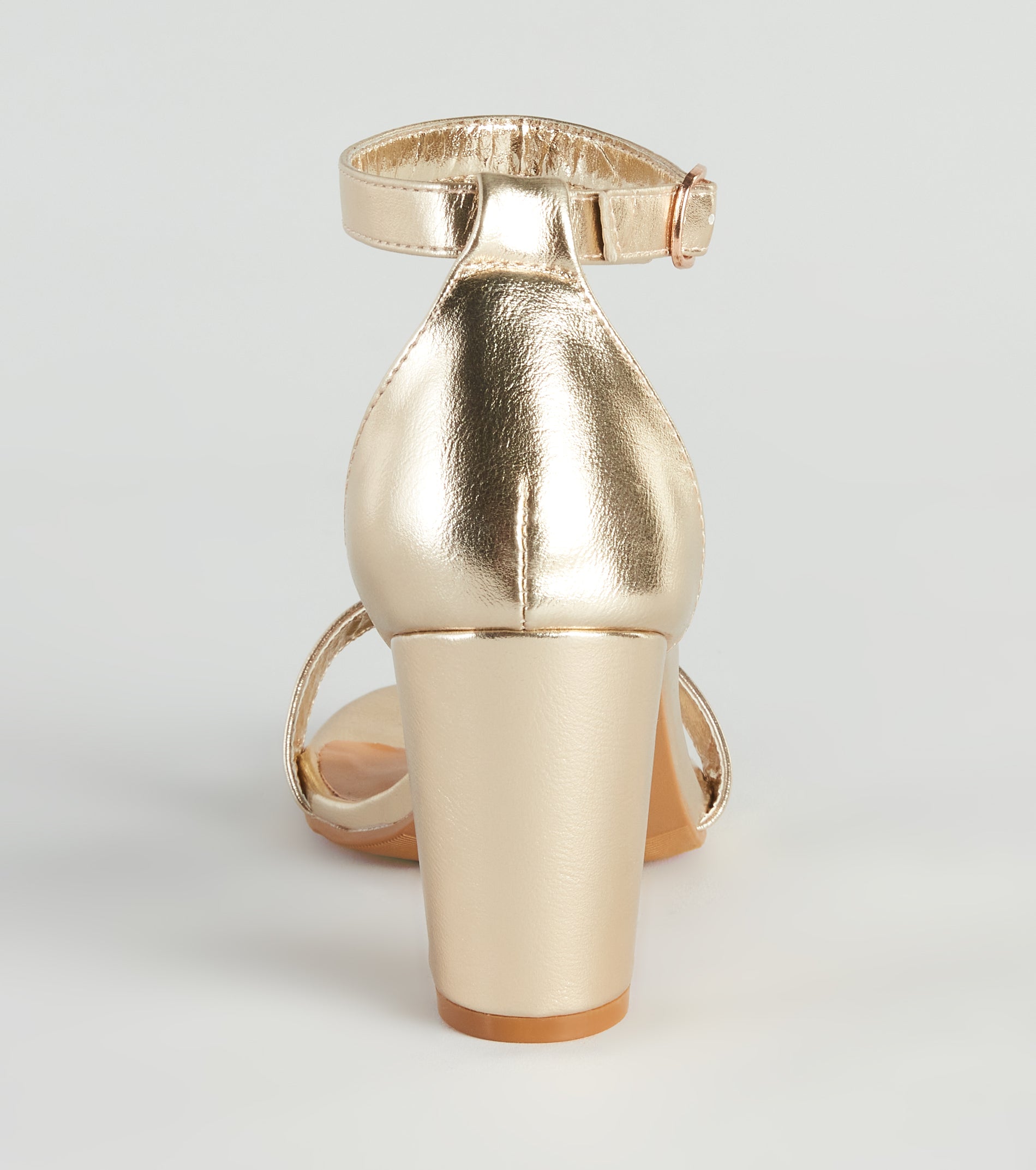 Star Struck Metallic Block Heels - Image 4