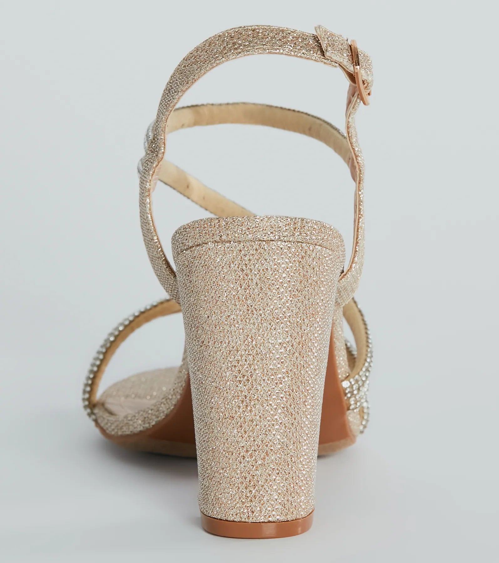 Miss Marvelous Rhinestone Block Heels - Image 16