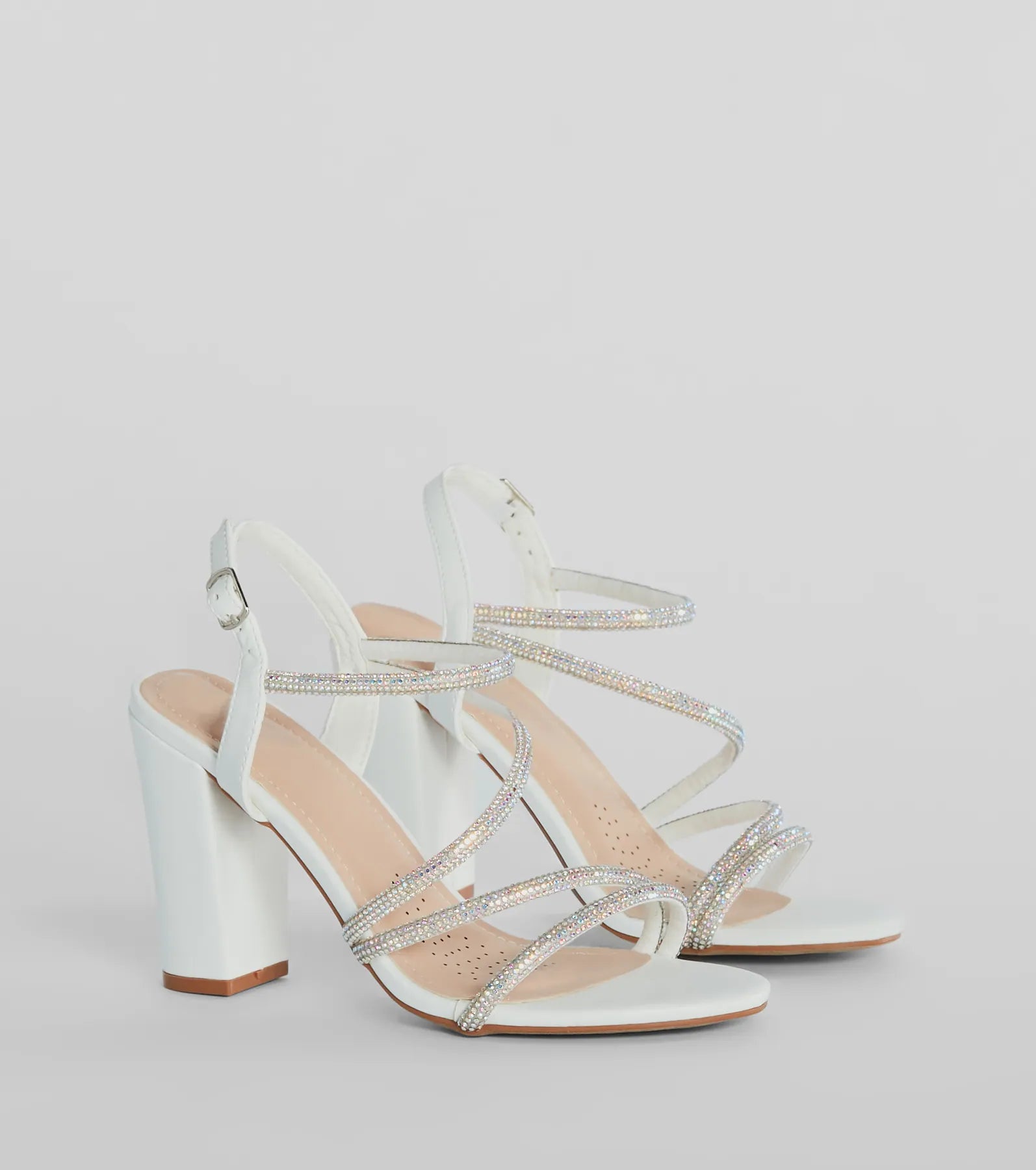 Miss Marvelous Rhinestone Block Heels - Image 9