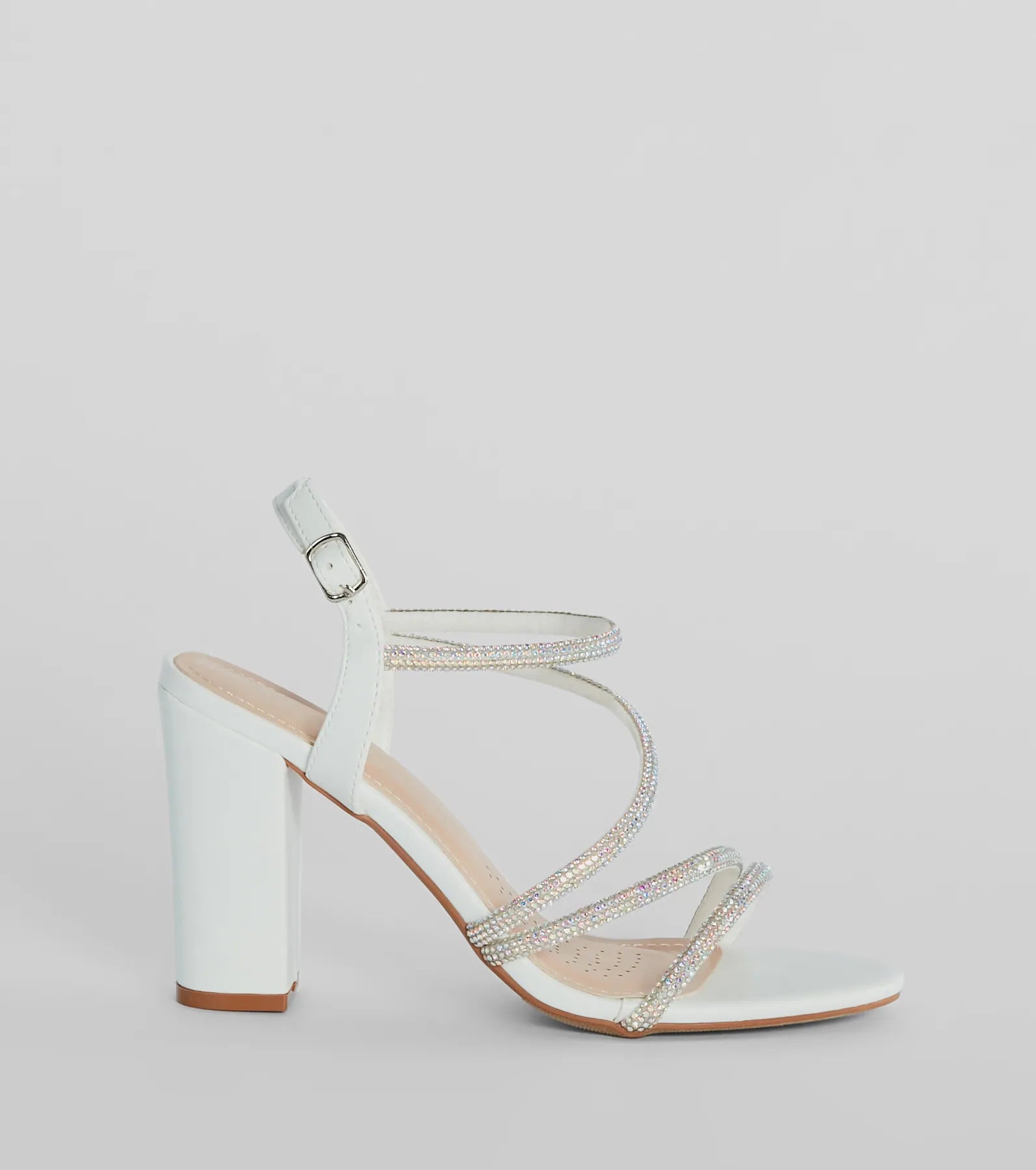 Miss Marvelous Rhinestone Block Heels - Image 10