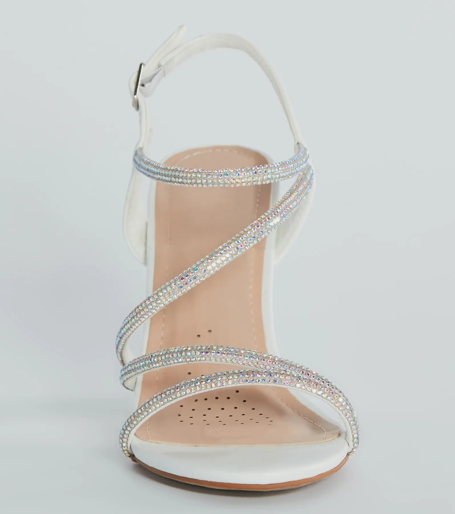 Miss Marvelous Rhinestone Block Heels - Image 11