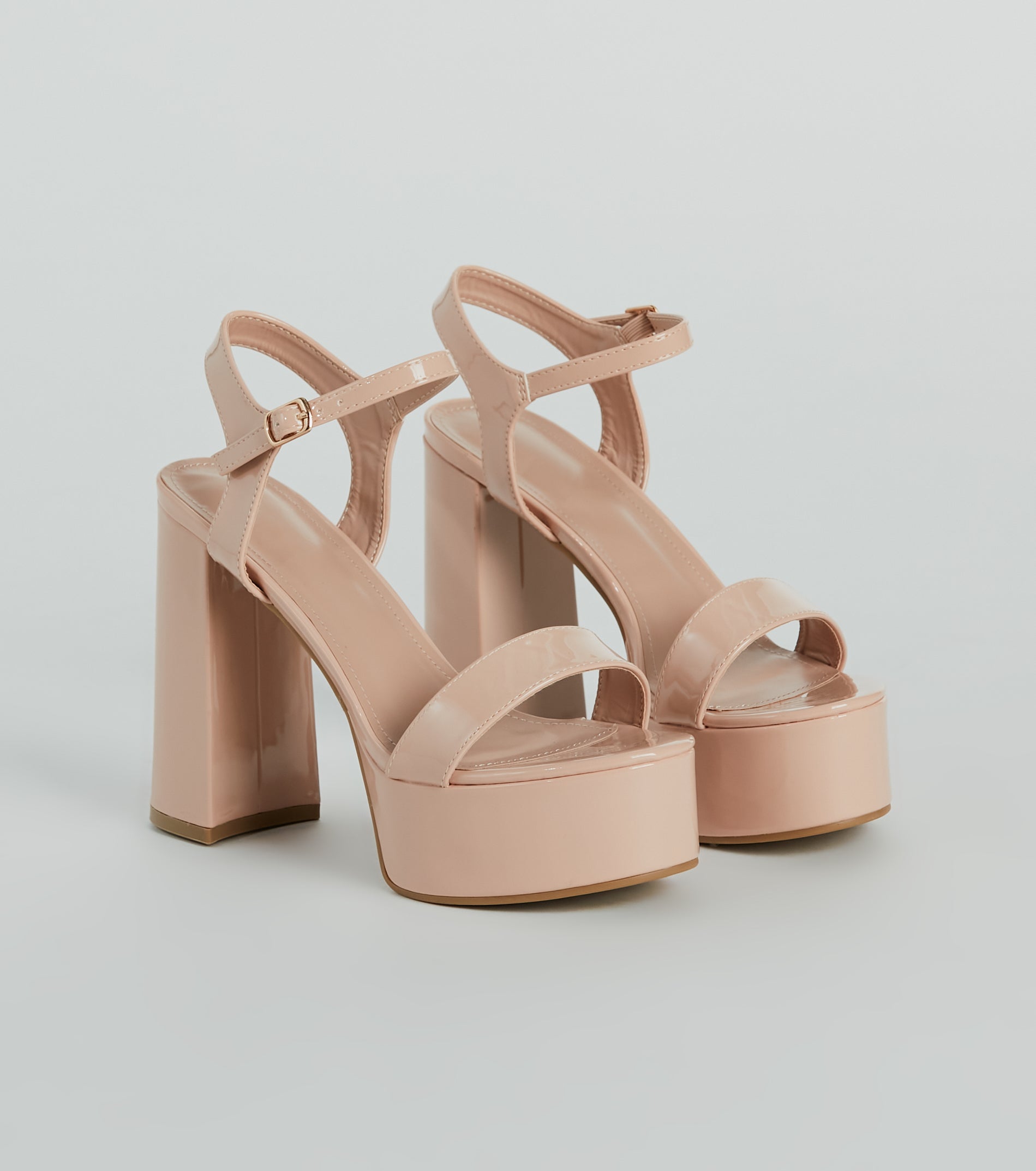 Plot Twist Patent Platform Block Heels - Image 9