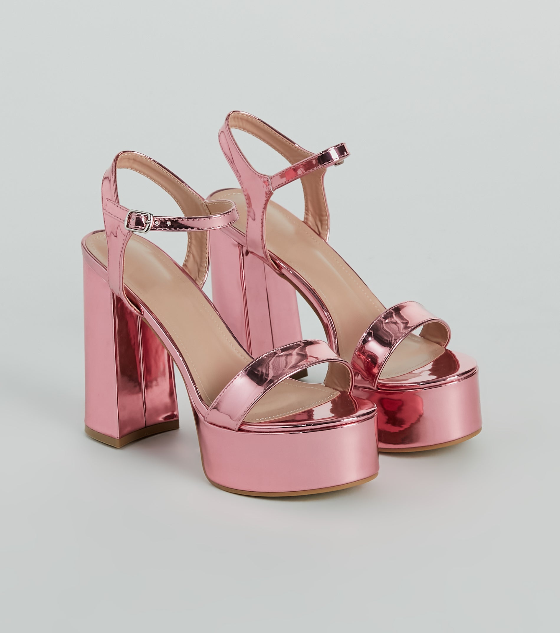 Plot Twist Patent Platform Block Heels - Image 5