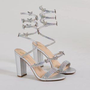 Butterfly Mystique Rhinestone Spiral Heels