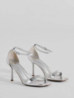 Step Out In Chic Faux Leather Stiletto Heels