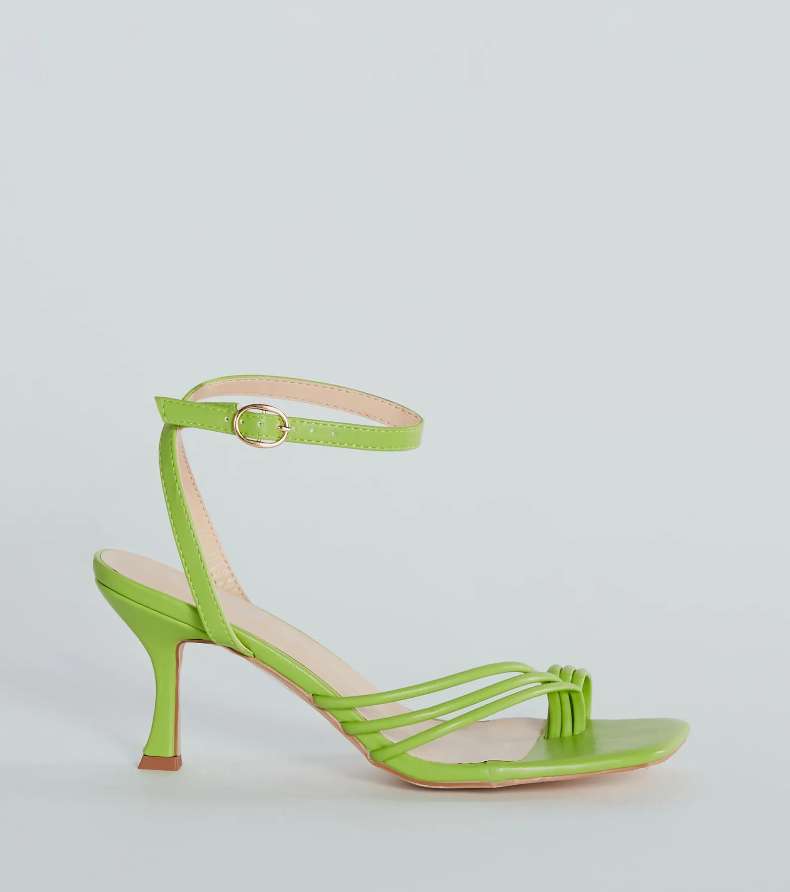 Simply Fab Patent Faux Leather Kitten Heels - Image 2