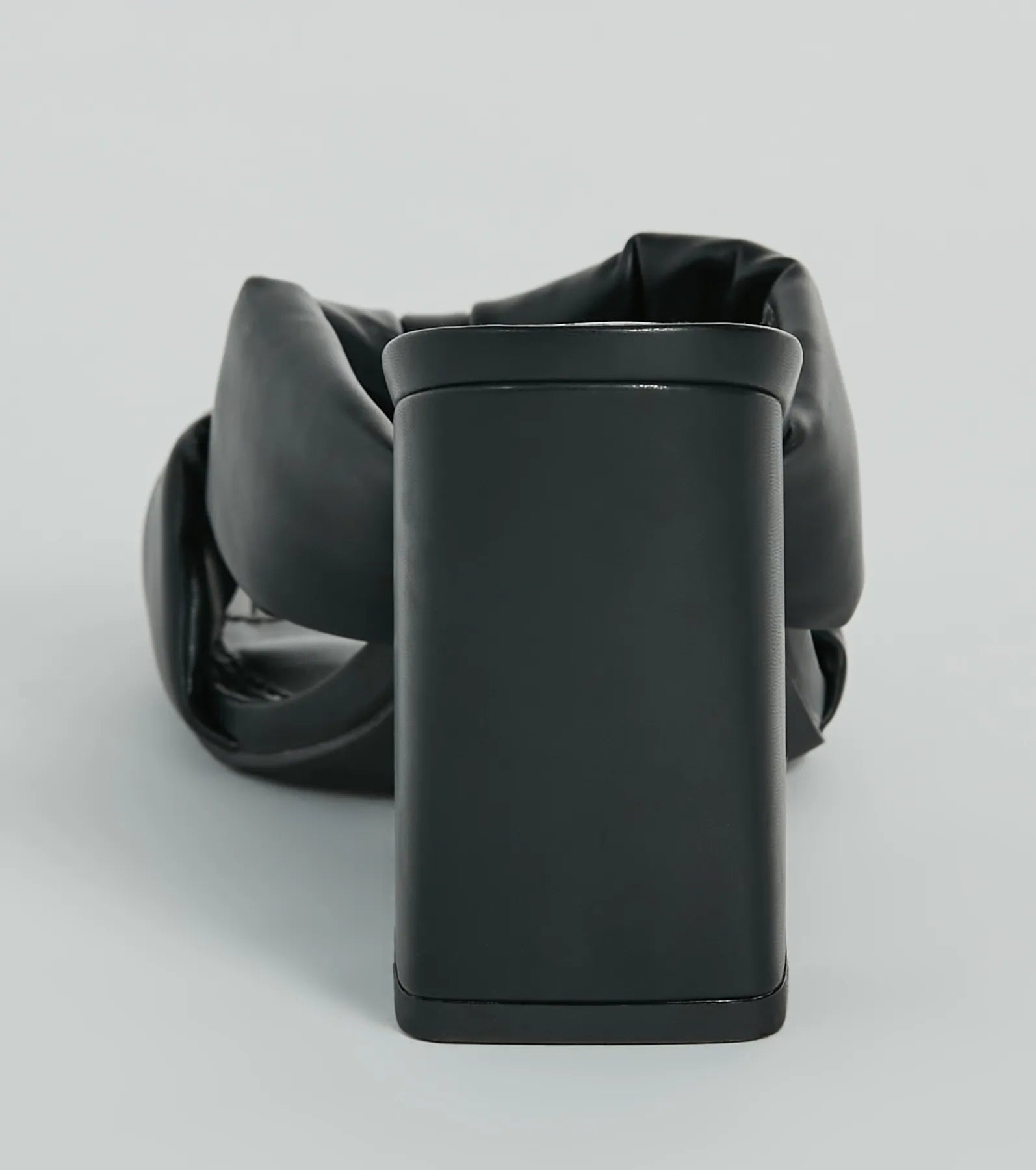 Always Chic Puffy Strap Faux Leather Mules - Image 4