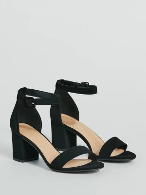 Classic Staple Nubuck Short-Block Heels