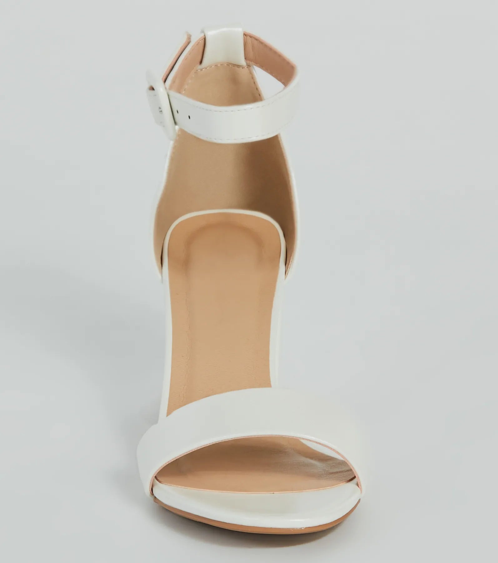 Elegantly Minimal Faux Leather Short Block Heels - Image 7