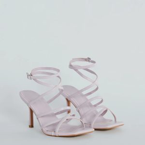 On Repeat Strappy Faux Leather Stiletto Heels