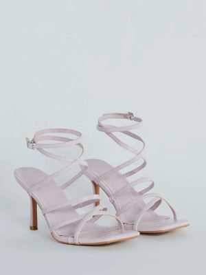 On Repeat Strappy Faux Leather Stiletto Heels