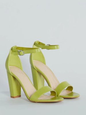 Simply Sophisticated Faux Leather Block Heels