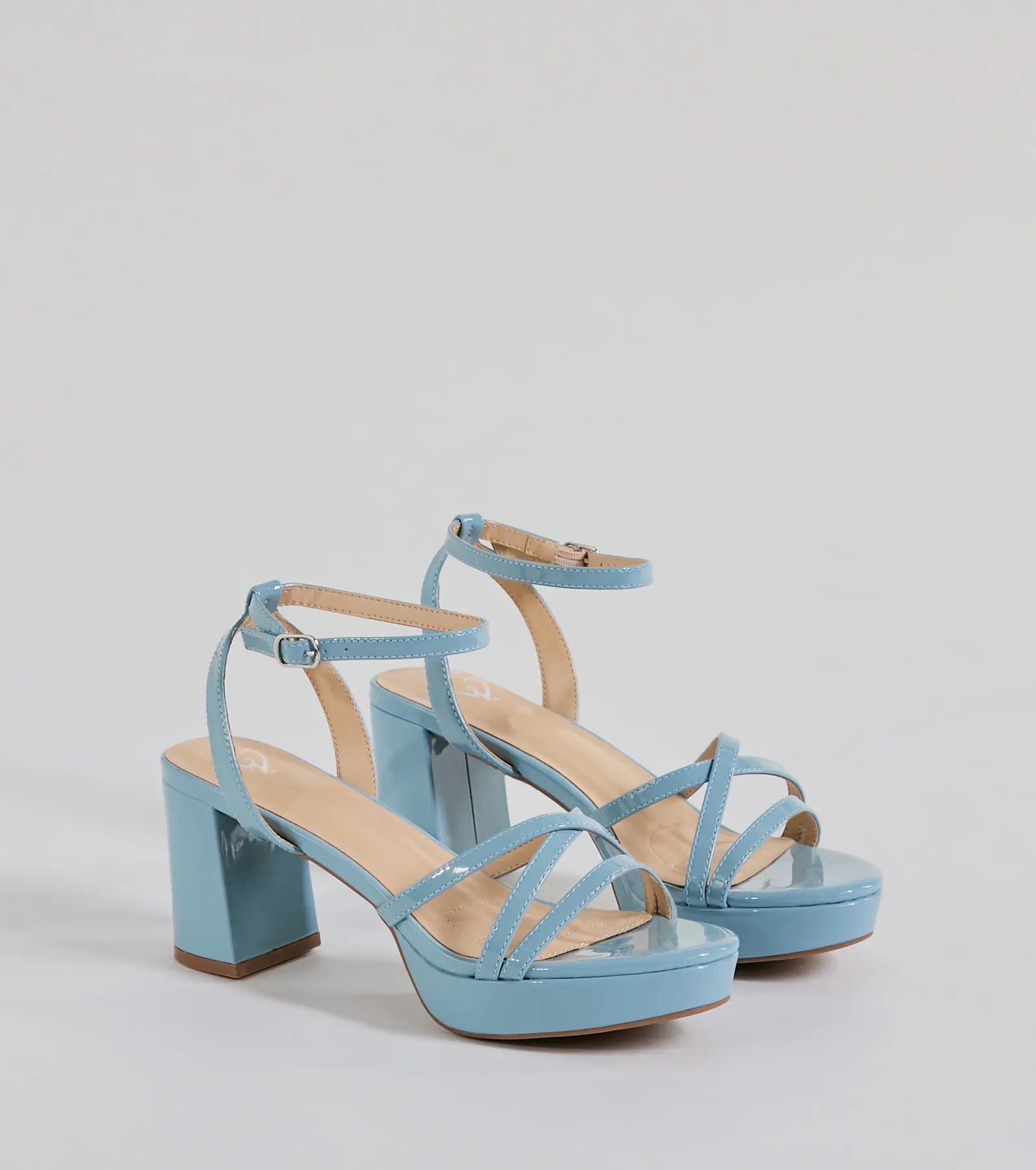 Flirty Sophistication Strappy Platform Block Heels - Image 5