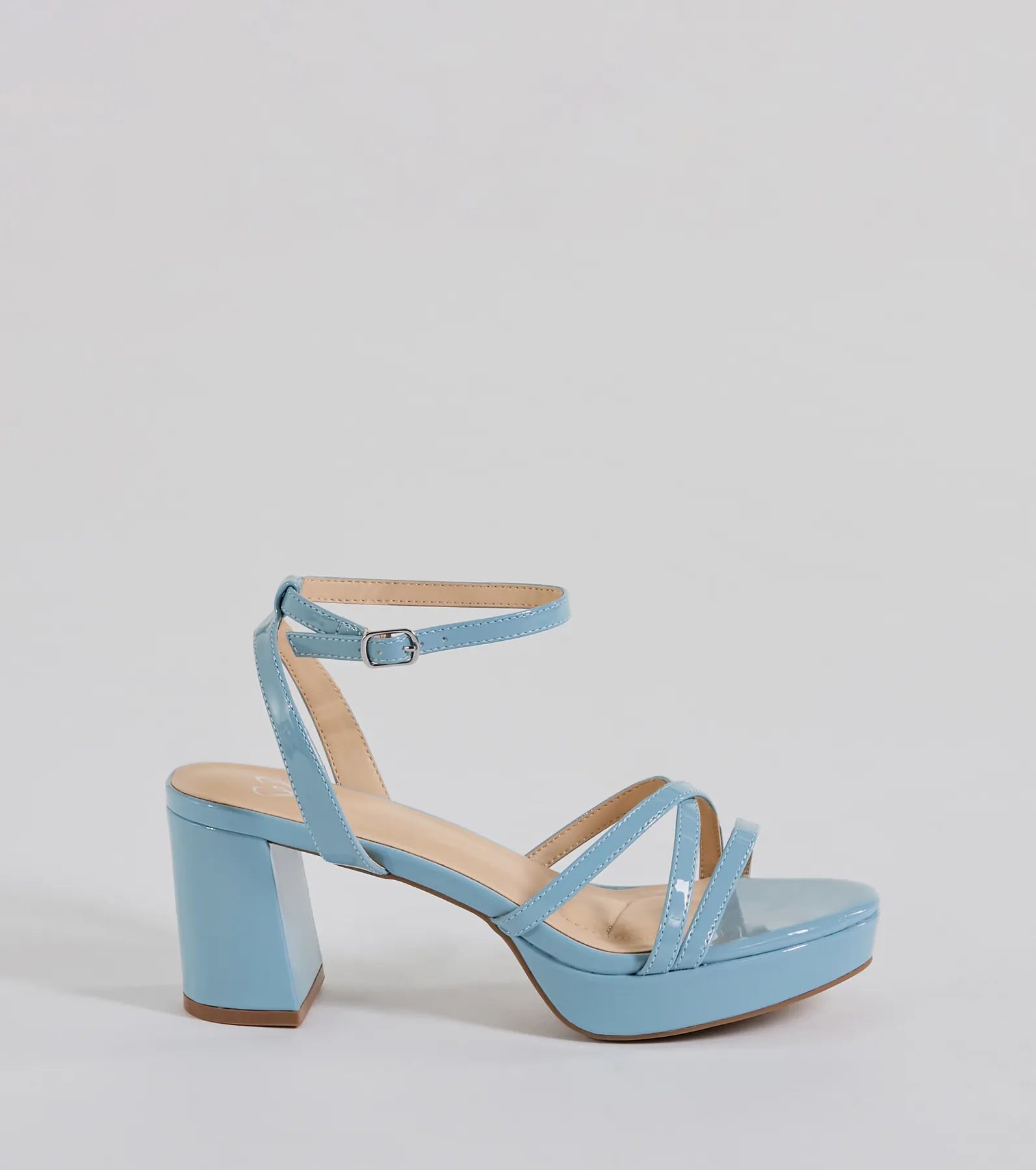 Flirty Sophistication Strappy Platform Block Heels - Image 6